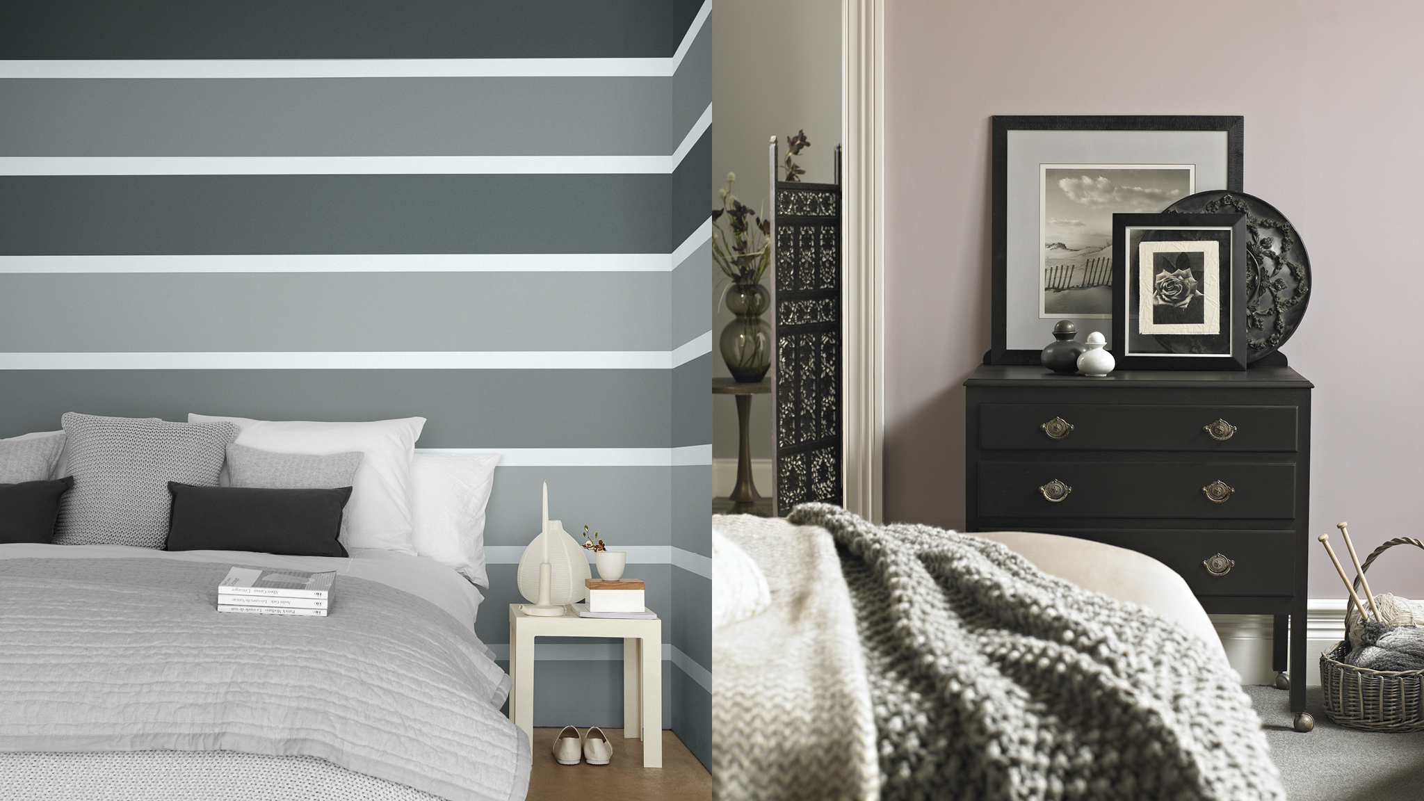 A sophisticated, modern bedroom Бледные серебристые тона элегантны и сдержанны и могут быть дополнены практически любым цветом.